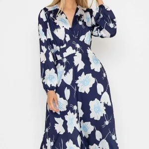 Pala D'oro Sateen Cliodhna Midi Dress In Navy*Women Dresses & Jumpsuits