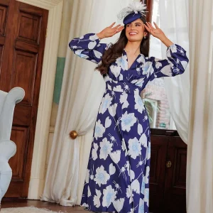 Pala D'oro Sateen Cliodhna Midi Dress In Navy*Women Dresses & Jumpsuits