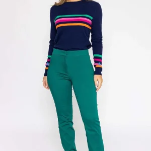 Kelly & Grace Weekend Sateen Pant In Green*Women Jeans & Trousers