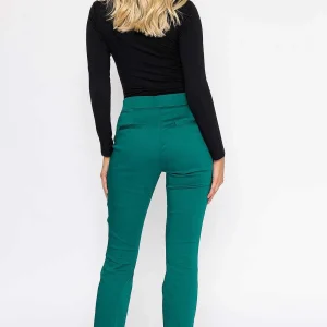 Kelly & Grace Weekend Sateen Pant In Green*Women Jeans & Trousers