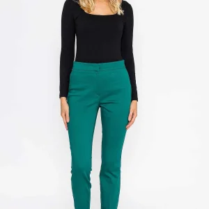 Kelly & Grace Weekend Sateen Pant In Green*Women Jeans & Trousers