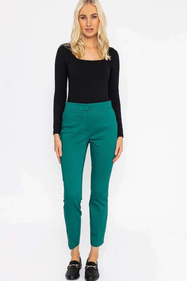 Kelly & Grace Weekend Sateen Pant In Green*Women Jeans & Trousers