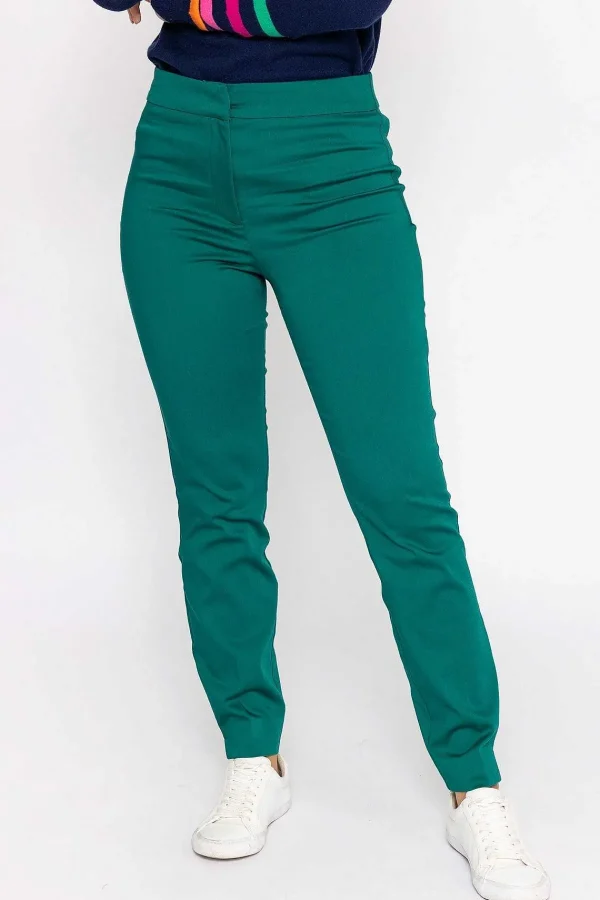 Kelly & Grace Weekend Sateen Pant In Green*Women Jeans & Trousers