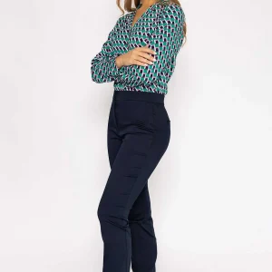 Kelly & Grace Weekend Sateen Pant In Navy*Women Jeans & Trousers