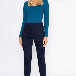 Kelly & Grace Weekend Sateen Pant In Navy*Women Jeans & Trousers