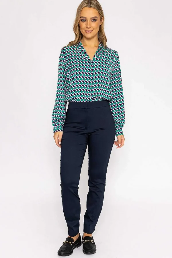 Kelly & Grace Weekend Sateen Pant In Navy*Women Jeans & Trousers