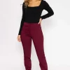 Kelly & Grace Weekend Sateen Pant In Plum*Women Jeans & Trousers