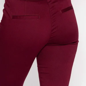 Kelly & Grace Weekend Sateen Pant In Plum*Women Jeans & Trousers