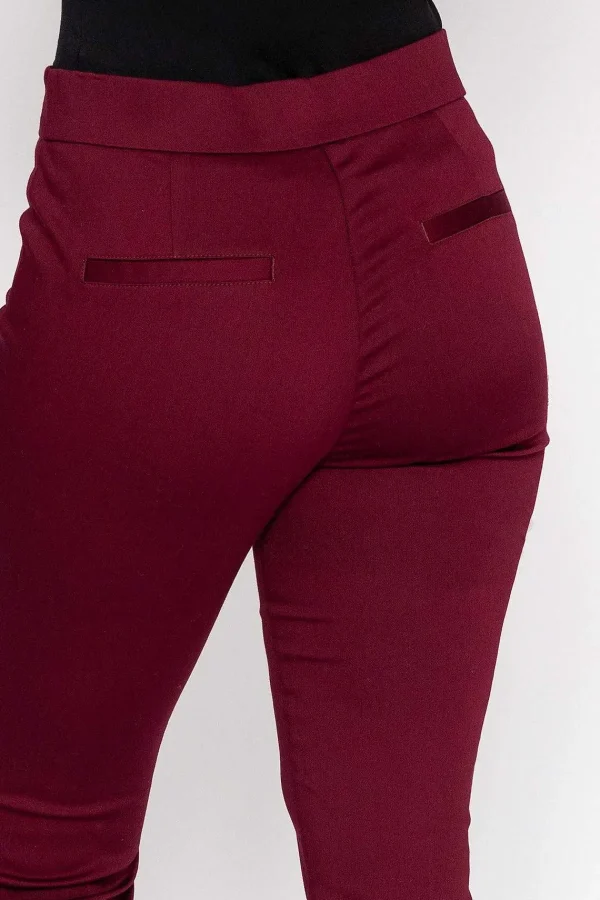 Kelly & Grace Weekend Sateen Pant In Plum*Women Jeans & Trousers