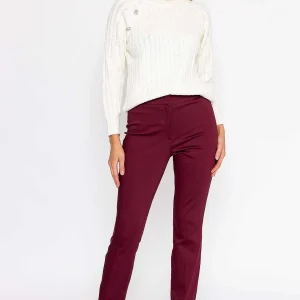 Kelly & Grace Weekend Sateen Pant In Plum*Women Jeans & Trousers