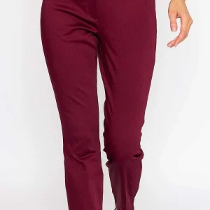 Kelly & Grace Weekend Sateen Pant In Plum*Women Jeans & Trousers