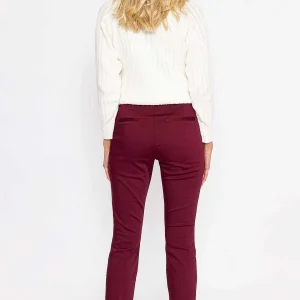 Kelly & Grace Weekend Sateen Pant In Plum*Women Jeans & Trousers