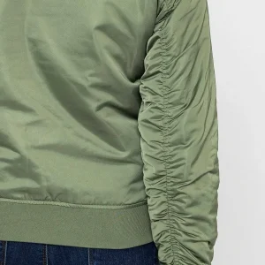 Rowen Avenue Satin Bomber In Khaki*Women Coats & Jackets