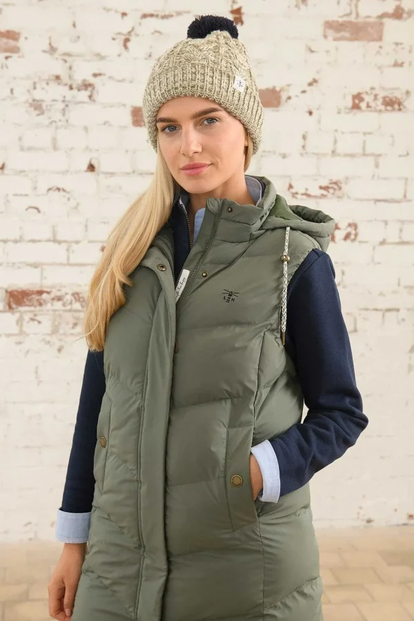 Lighthouse Savannah Gilet In Khaki*Women Coats & Jackets