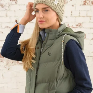 Lighthouse Savannah Gilet In Khaki*Women Coats & Jackets