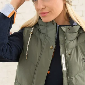 Lighthouse Savannah Gilet In Khaki*Women Coats & Jackets