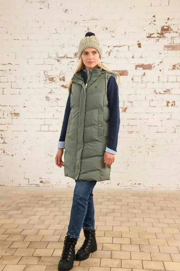 Lighthouse Savannah Gilet In Khaki*Women Coats & Jackets