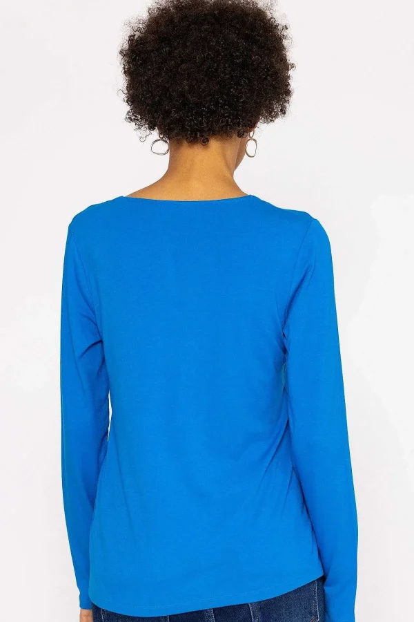 Kelly & Grace Weekend Scoop Neck Tee In Cobalt*Women Tops & Blouses