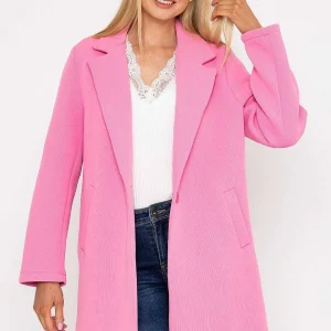 Pala D'oro Scuba Coat In Pink*Women Coats & Jackets