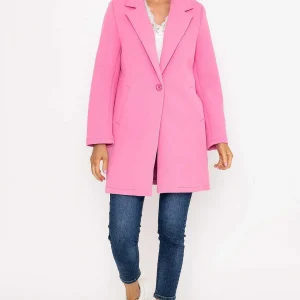 Pala D'oro Scuba Coat In Pink*Women Coats & Jackets