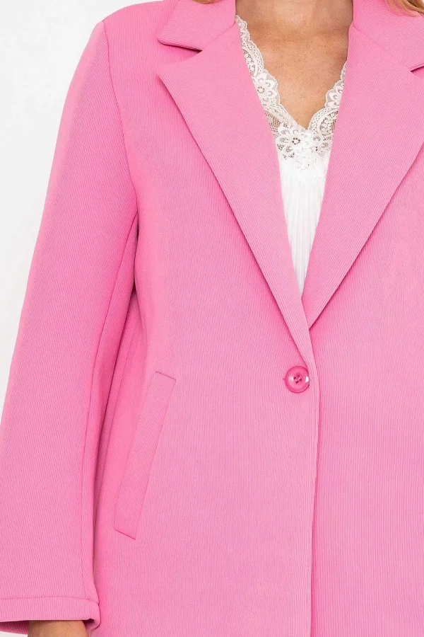 Pala D'oro Scuba Coat In Pink*Women Coats & Jackets