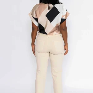 J'aime la Vie Seamless Hem Jeans In Cream*Women Jeans & Trousers