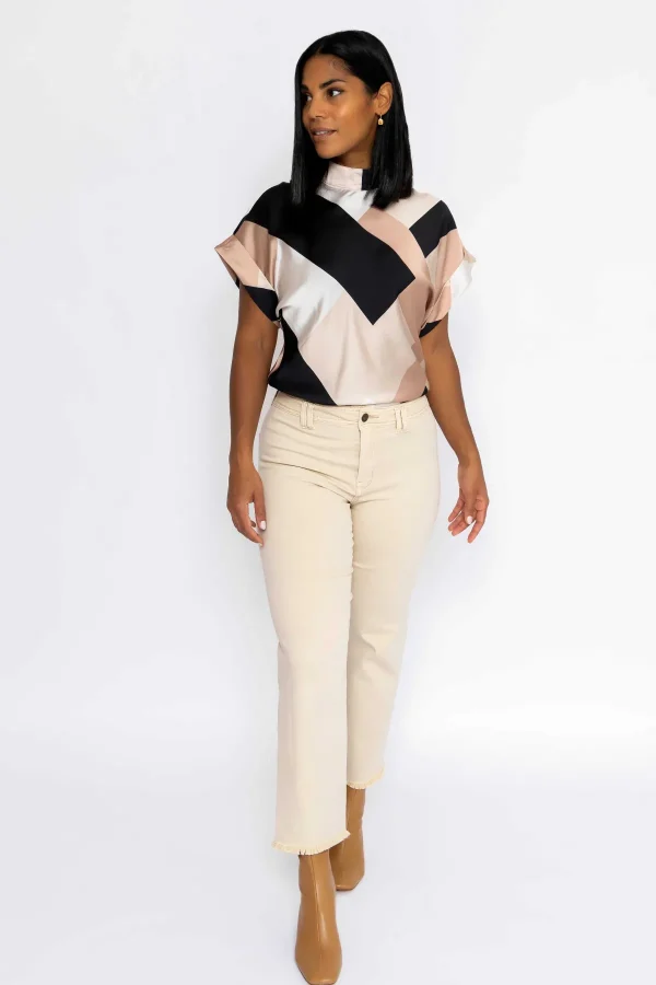 J'aime la Vie Seamless Hem Jeans In Cream*Women Jeans & Trousers