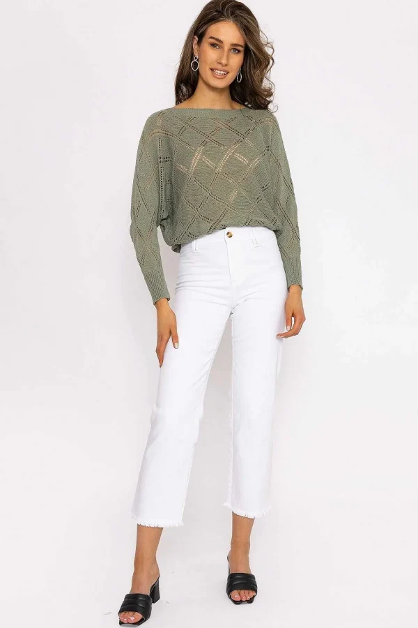 Kalisson Seamless Hem Jeans In Ecru*Women Jeans & Trousers