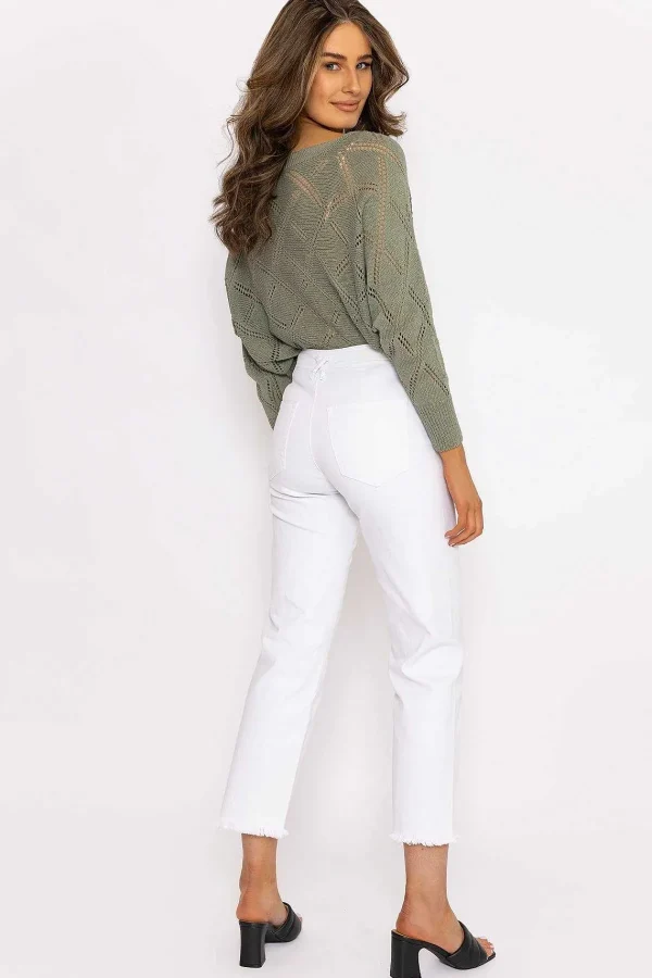 Kalisson Seamless Hem Jeans In Ecru*Women Jeans & Trousers