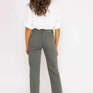 Kalisson Seamless Hem Jeans In Khaki*Women Jeans & Trousers