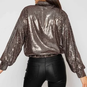 Pala D'oro Sequin Bomber Jacket*Women Coats & Jackets
