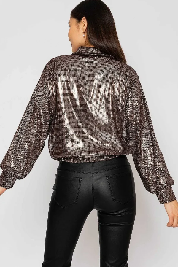 Pala D'oro Sequin Bomber Jacket*Women Coats & Jackets
