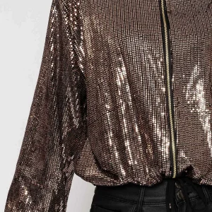 Pala D'oro Sequin Bomber Jacket*Women Coats & Jackets
