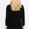 Rowen Avenue Sequin Crew Neck 3/4 Sleeve Knit In Black*Women Jumpers & Cardigans