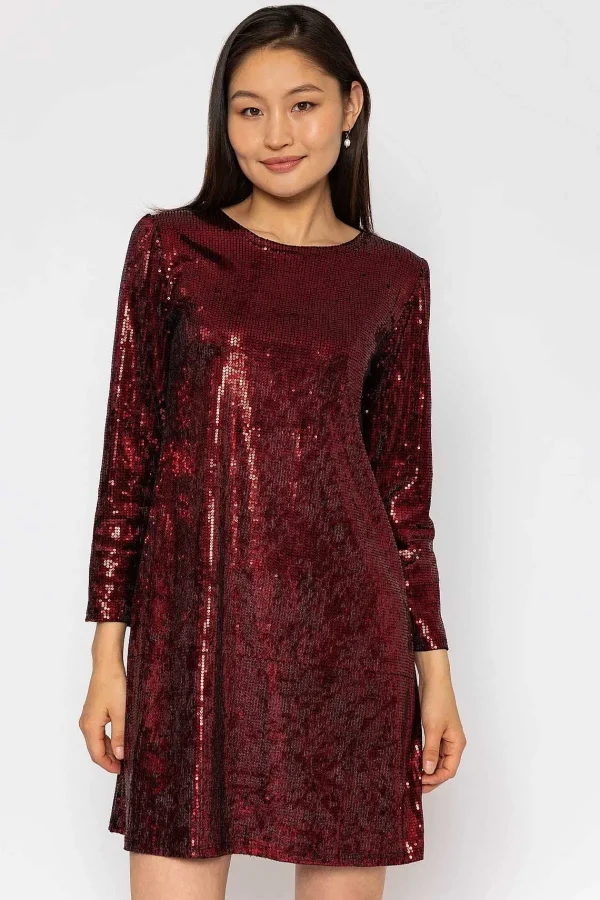 Pala D'oro Sequin Mini Dress In Red*Women Dresses & Jumpsuits