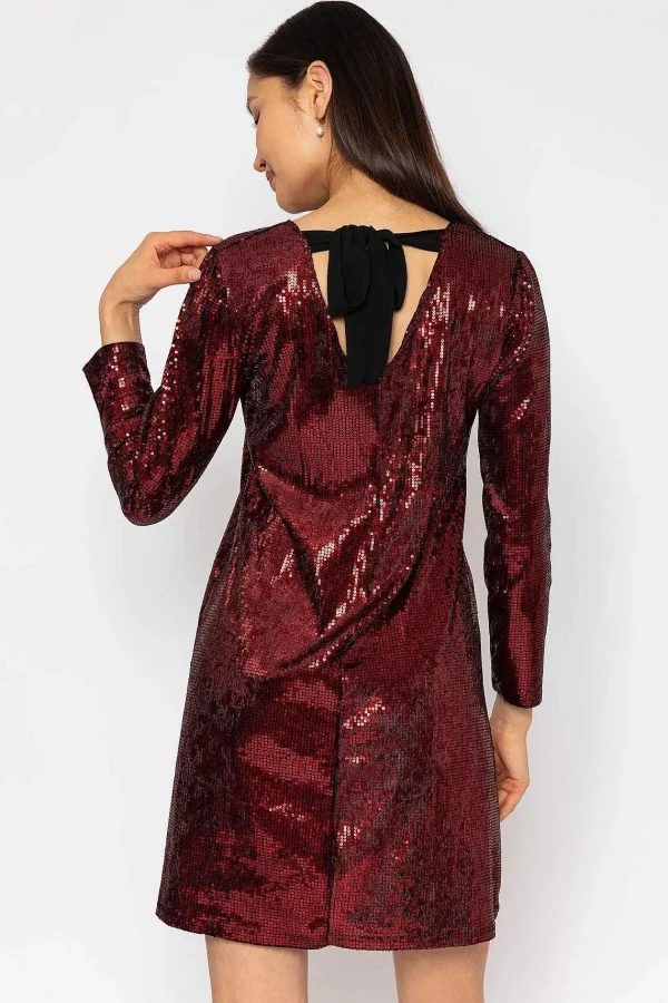 Pala D'oro Sequin Mini Dress In Red*Women Dresses & Jumpsuits