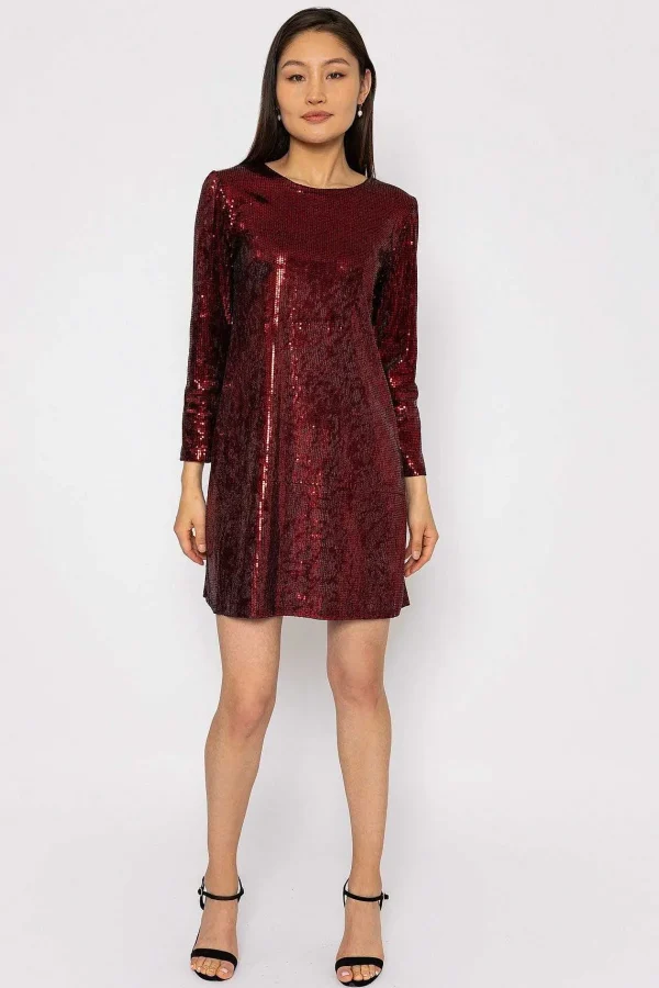 Pala D'oro Sequin Mini Dress In Red*Women Dresses & Jumpsuits