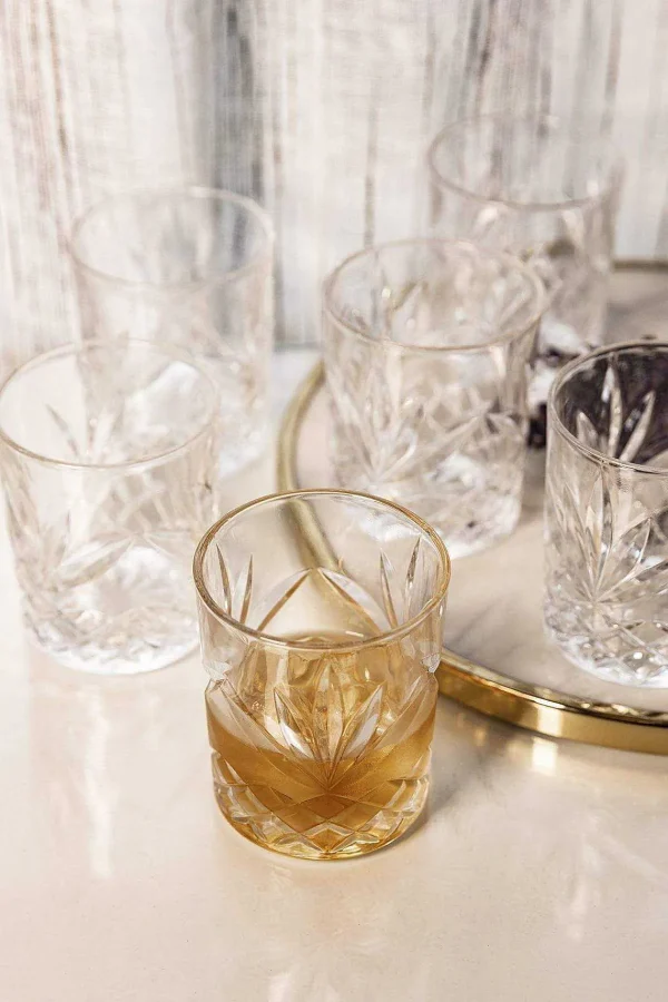 Newgrange Living Set Of 6 Adare Whiskey Glasses* Homeware