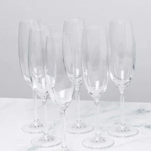 Tipperary Crystal Gift Set Of 6 Connoisseur Champagne Glasses* Homeware