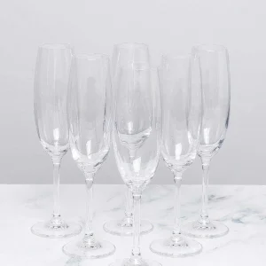 Tipperary Crystal Gift Set Of 6 Connoisseur Champagne Glasses* Homeware