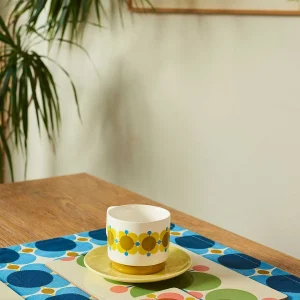 Orla Kiely Set Of 6 Cork Coasters - Atomic Flower* Placemats & Coasters