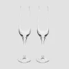 Tipperary Crystal Gift Set Of 2 Crystal Champagne Glasses* Homeware