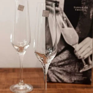 Tipperary Crystal Gift Set Of 2 Crystal Champagne Glasses* Homeware