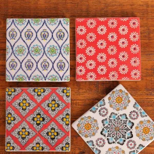 Eclectic Set Of 4 Coasters* Homeware