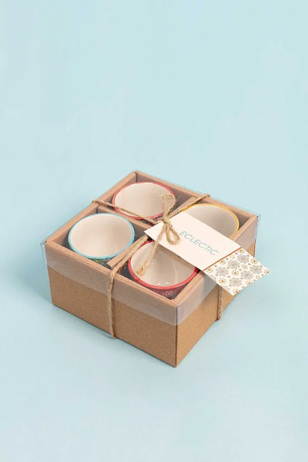 Eclectic Set Of 4 Egg Cups* Homeware