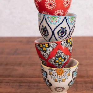Eclectic Set Of 4 Egg Cups* Homeware