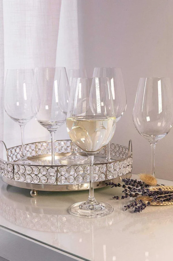 Tipperary Crystal Gift Set Of 6 Elegance Wine Glasses* Homeware