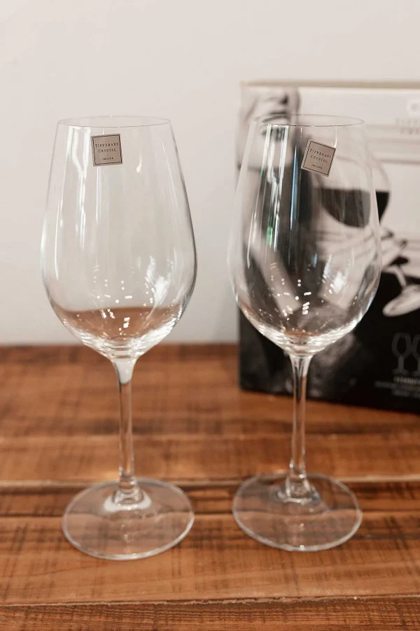 Tipperary Crystal Gift Set Of 2 Eternity Wine Glasses* Homeware