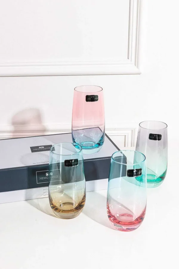 Newgrange Living Set Of 4 Lustre Hiball Glasses* Homeware