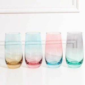 Newgrange Living Set Of 4 Lustre Hiball Glasses* Homeware